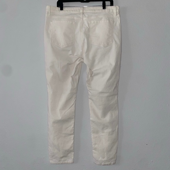 Ann Taylor LOFT Curvy Skinny corduroy cream
white pants - Picture 7 of 8